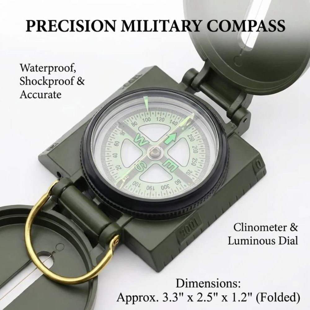 Waterproof Professional Compas - Compass Lensatic 评论和价格