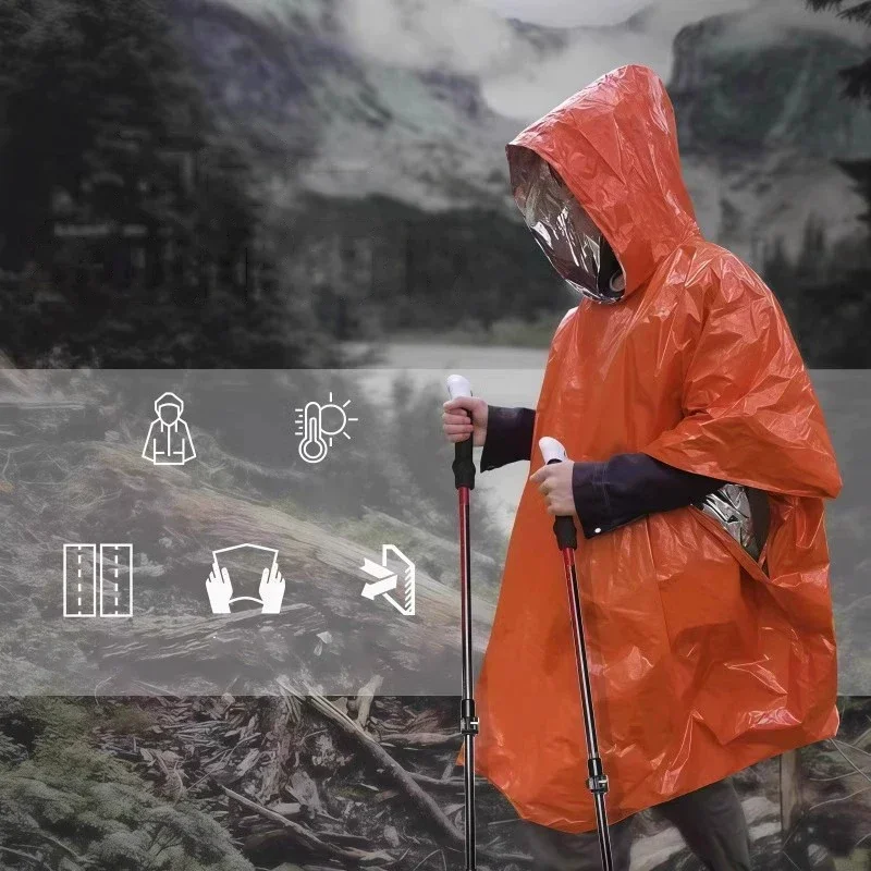 Hooded Emergency Rain Poncho W - Emergency Poncho Rain 评论和价格