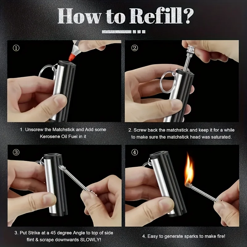 2026 Pack Match Lighter, Flint - Magnesium Fire Starter 评论和价格
